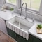 Alfi Brand White 33" x 18" Reversible Fluted / Smooth Sgl Bowl Fireclay Farm Sink AB3318HS-W - alternate 1